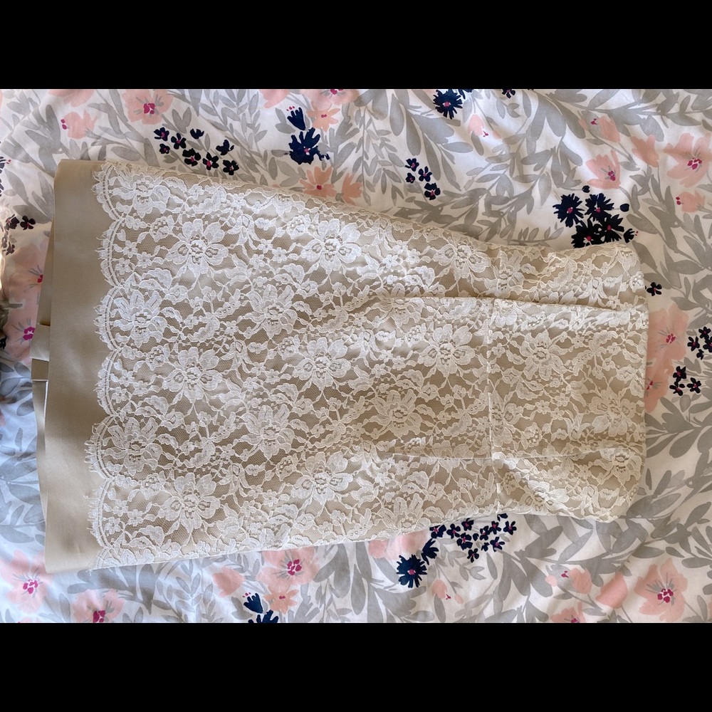 ERDEM lace strapless dress - 8